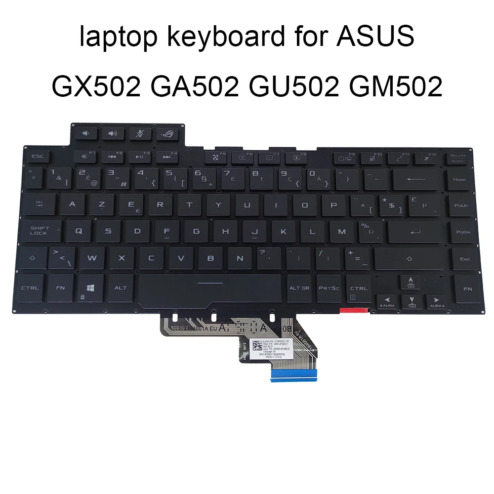 

SW WB Belgium RGB Backlit keyboard for Asus ROG GX502 GX502GW GX502GV GX502LWS GX502LXS Zephyrus S15 Swiss notebook PC keyboards