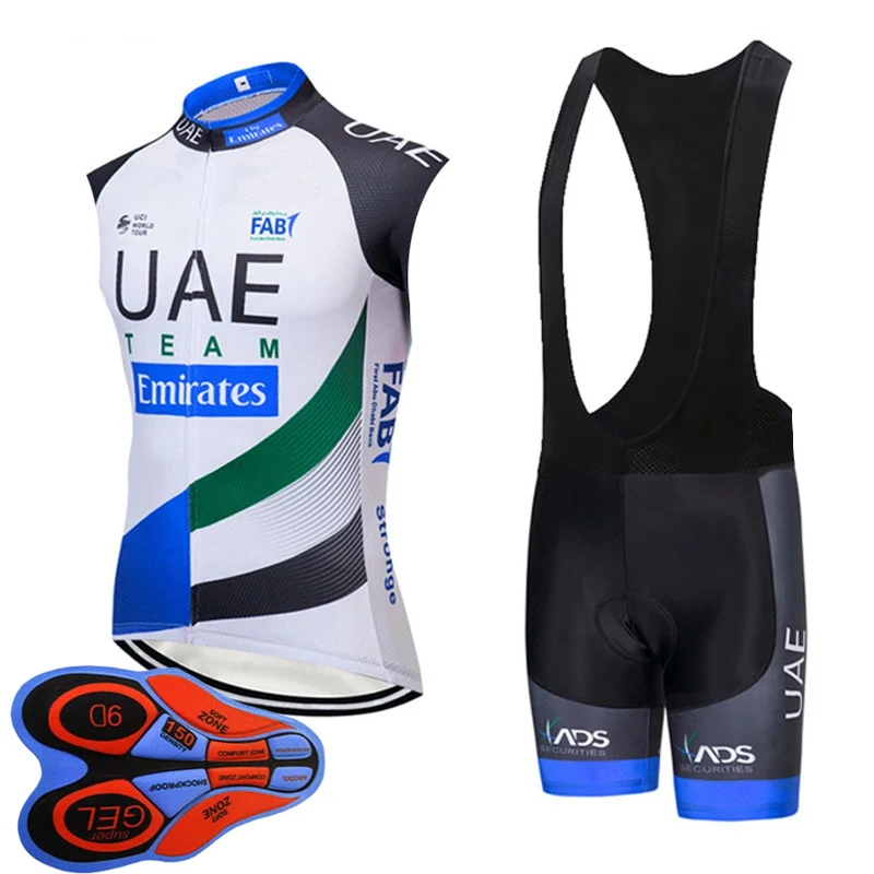 high quality team summer sleeveless bike jersey cycling clothing men quick dry bicycle shirt bib shorts suit sport uniform Y0926 - Цвет: 20