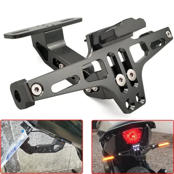 

CNC Motorcycle Rear License Plate Mount Holder and Signal Lamp For Honda CBR 1000 RR Goldwing gl1500 transalp XLT600 Accessories
