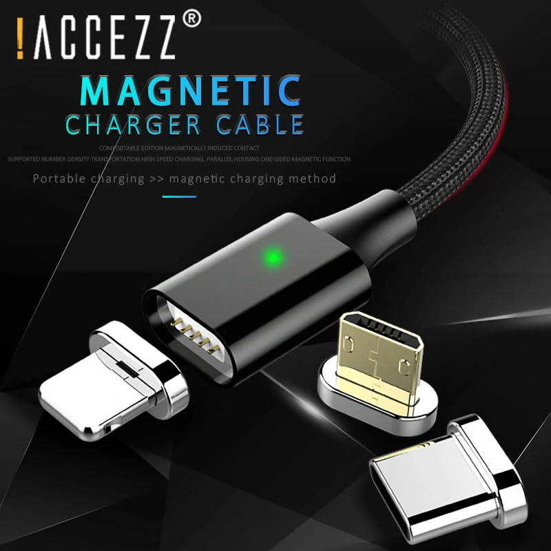 ! ACCEZZ USB Магнитный зарядный кабель для iPhone X XS MAX XR Синхронизация данных магнит