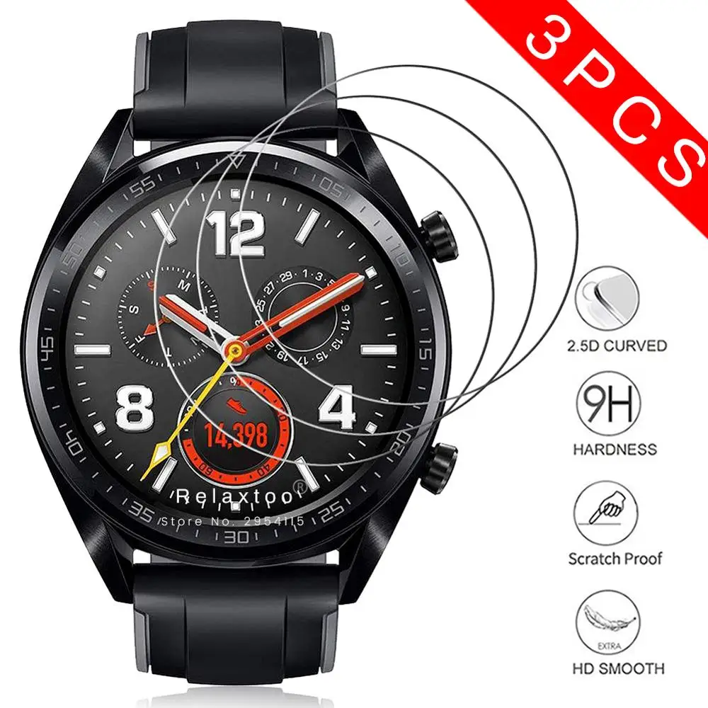 Защитное стекло закаленное для huawei watch gt 2 gt2 tg tg2 2gt (46 мм) аксессуары 3