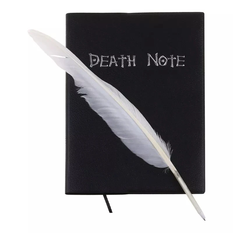 Role Playing Dead Note Writing Feather Pen Journal Notebook School Diary Cartoon Book Cute Fashion Theme Death Note Plan Anime anime death note notebook set leather journal collectable death notebook school large anime theme writing journal feather pen