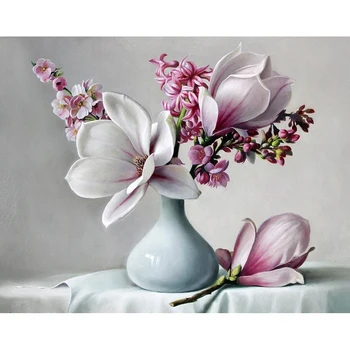 

Making Kit Diamond Mosaic Гранни Ag041 "Bouquet with магнолией"
