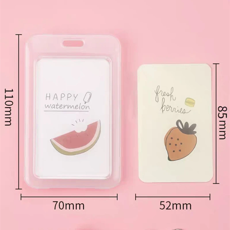 5pcs / 10pcs Transparent Plastic Card Holder Cover Card Holders Women Men Kids ID Name Cards Protector Cover for Bank Bus Credit