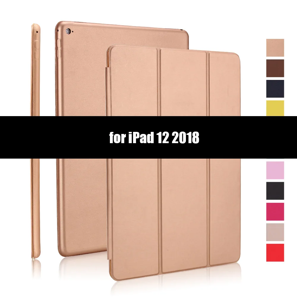Ультратонкий умный чехол для iPad Pro 12,9, складной чехол-книжка из искусственной кожи s для iPad Pro 12,9 Pro 11 12,9 - Цвет: Gold-2