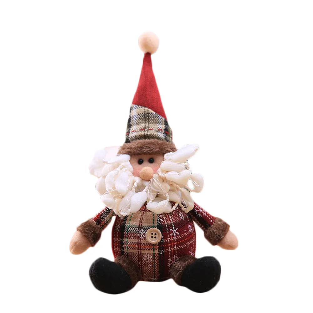 Adornos Arbol Navidad Kinder Kerstboom Navidad рождественские украшения подарок Санта Клаус Снеговик Дерево Игрушка Кукла подвесные украшения#37