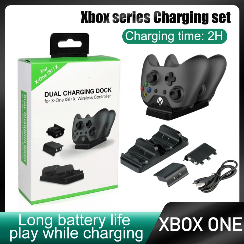 Batería recargable de 2 piezas para Xbox One X S, mando inalámbrico con  base de carga, cargador, accesorios de juego| | - AliExpress