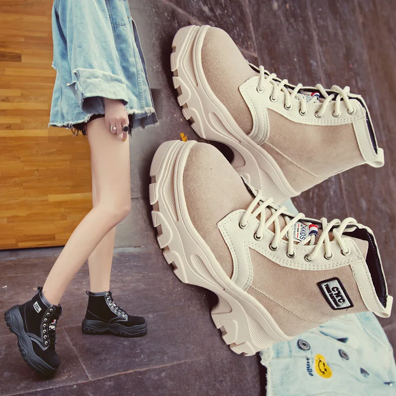 

Martin Boots Women's British-Style Autumn And Winter Short Boots 2019 New Style Breathable Thick Bottomed Single Boots Women's V