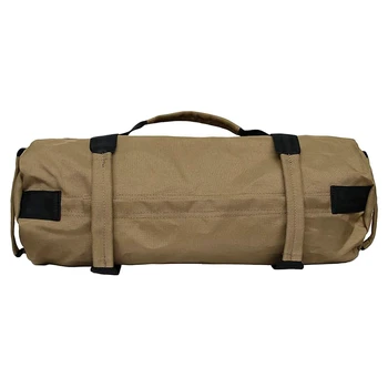 

Empty Adjustable Weight Training Sandbag with Multiple Handle for Functional Strength Training,Yellow