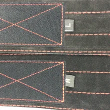 VALEO стиль двойной слой полная кожа тяжелая атлетика запястья противоскользящие прочные приседания Deadlift Bracer