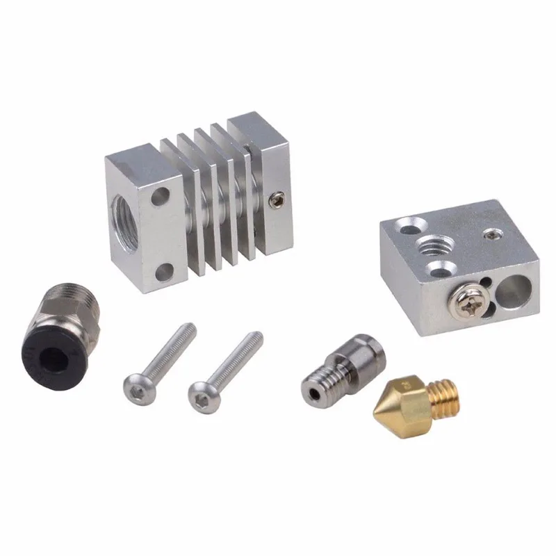 Best CR10 Full Metal 1.75mm Extruder Kit Nozzle Parts Accessories for 3D Printer OUJ99