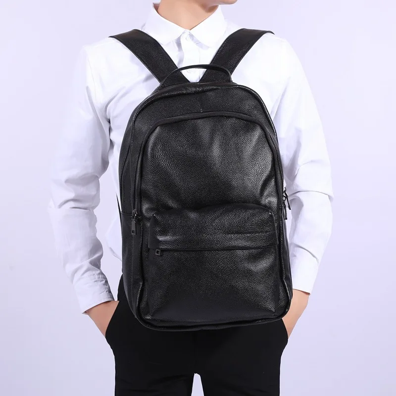 

Men's Leather Backpack Simple Casual Men's Backpack