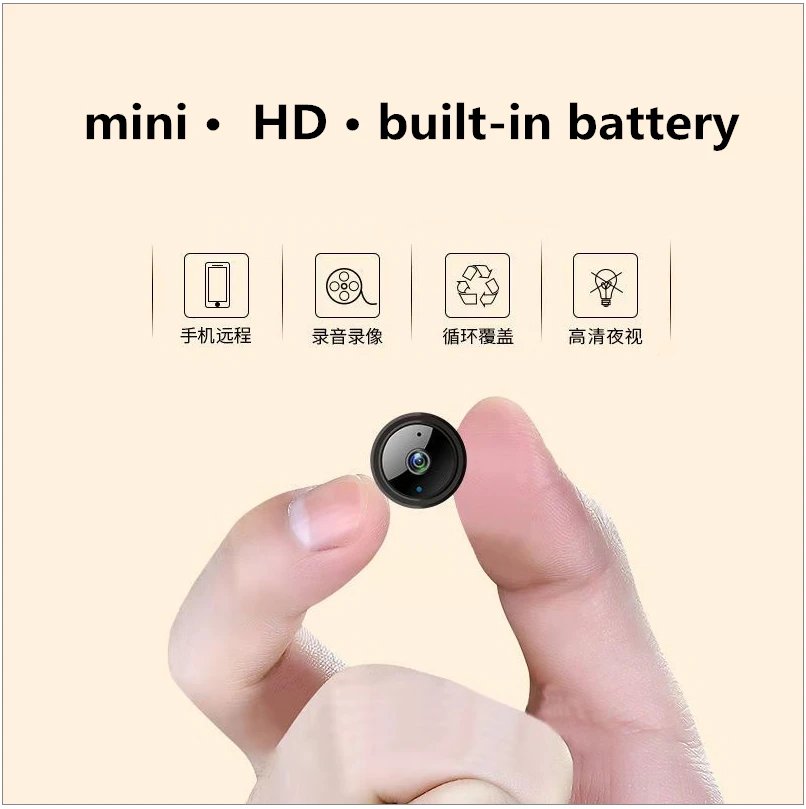 HD 1080P мини невидимый 360 wifi беспроводной несветящийся ночное видение USB