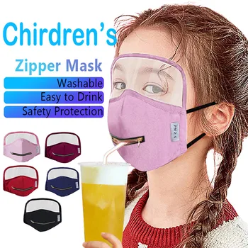 

Mask for face Children's Zipper Opening Design Face Mask With Eyes Shield Skin Care Mouth Muffle Face Mask Masque Enfant