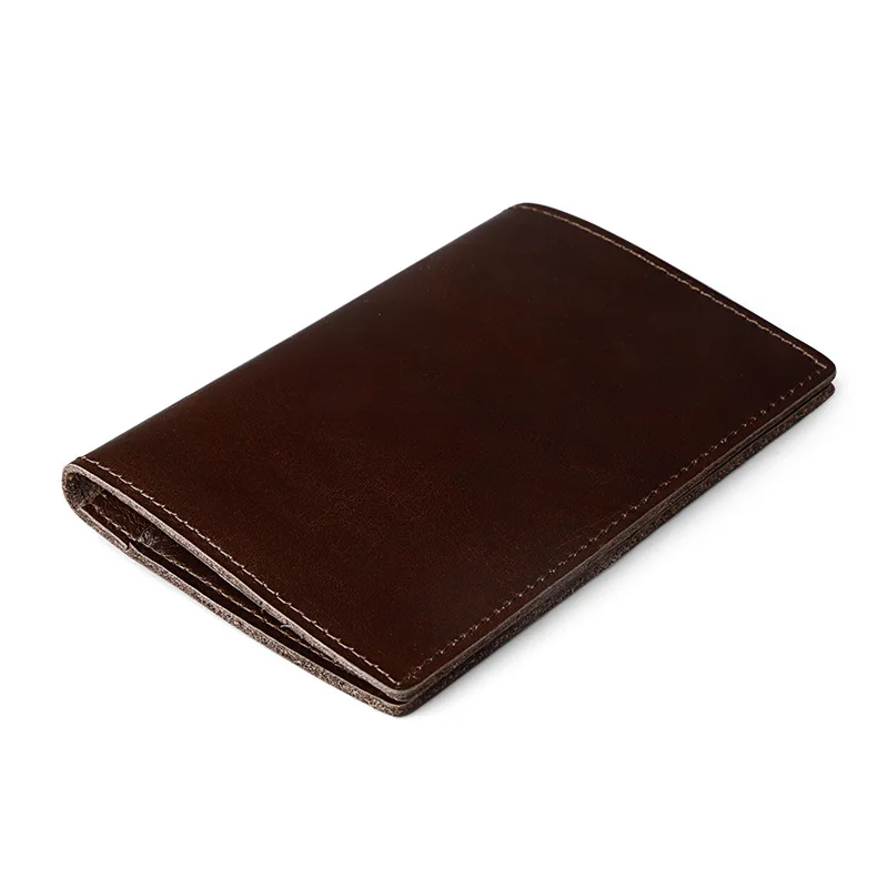 Card Holder Vintage Nederlands Soft Leather Nederland Dutch Card Cover Thin Business Card Holder Wallet Purse Slim Small Bag - Color: Coffee