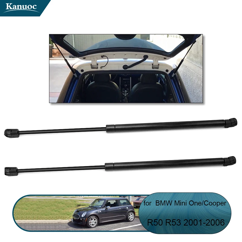 2x Tailgate Boot Gas Struts 41626801258 for Cooper Mini One R50 R53 2001-2006 Rear Left and Right