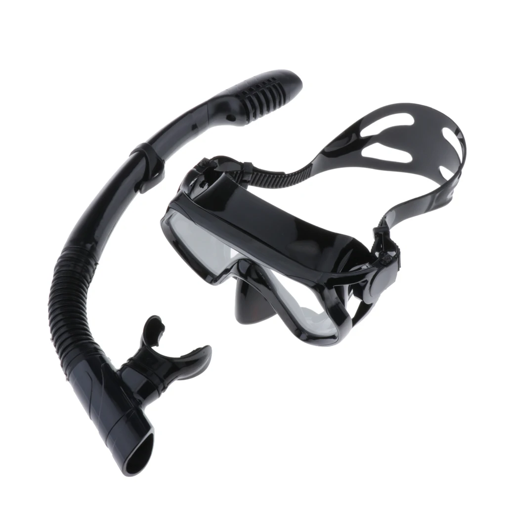 Adjustable Women Men Scuba Diving Gear Snorkeling Mask Goggles & Dry Snorkel
