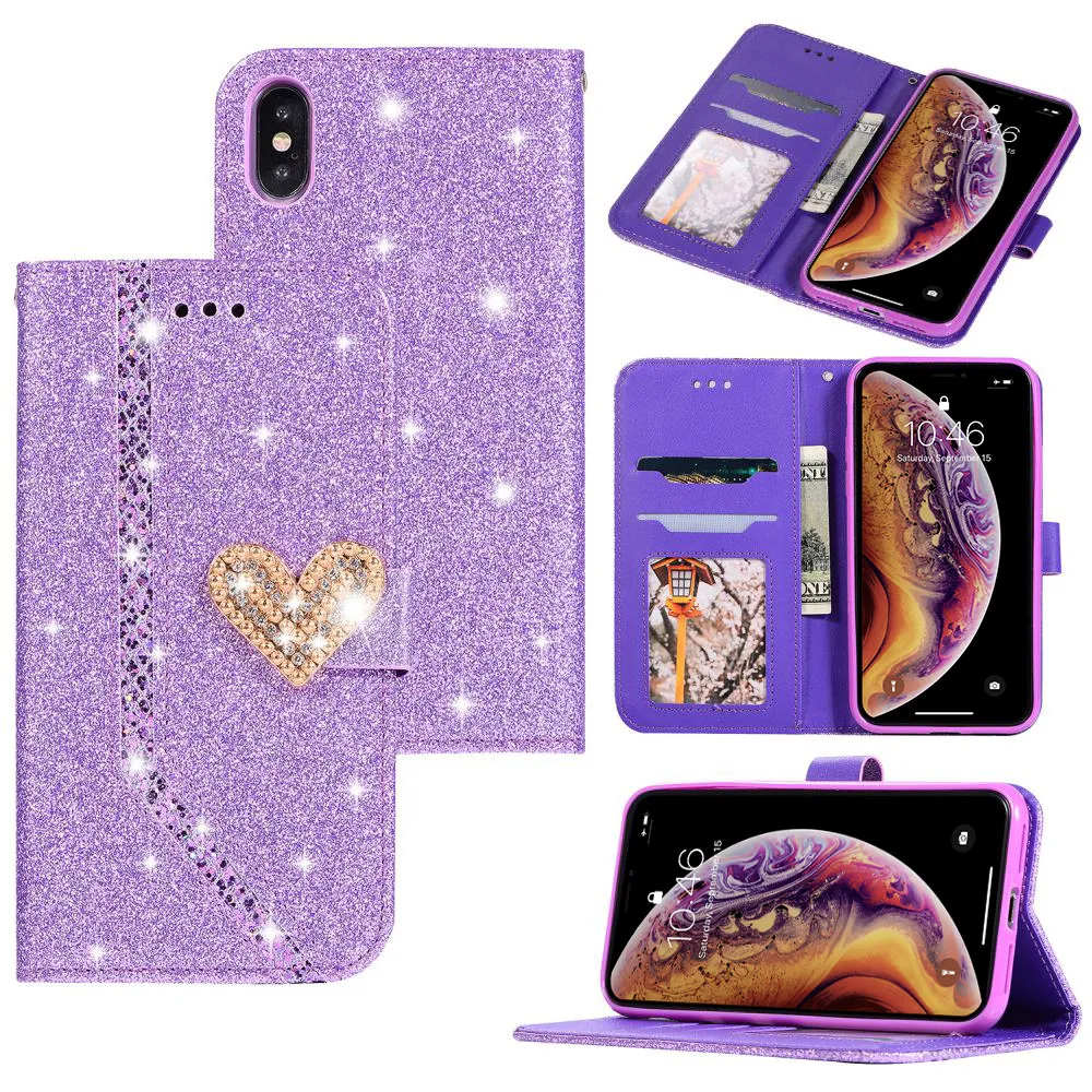 LAPOPNUT флип-чехол для Iphone 11 Pro Xs Max Xr X 7 8 Plus 6 6s 5 5S SE кошелек Премиум блестящий кожаный держатель для карт чехол