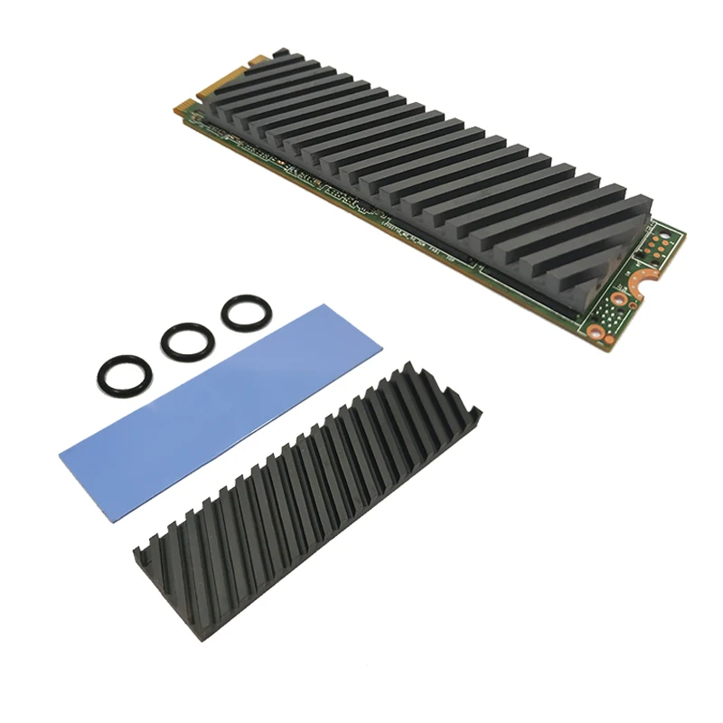 luosh Pure Aluminum Cooling Heatsink Thermal Pad for N80 NVME M.2 NGFF 2280 PCI-E SSD