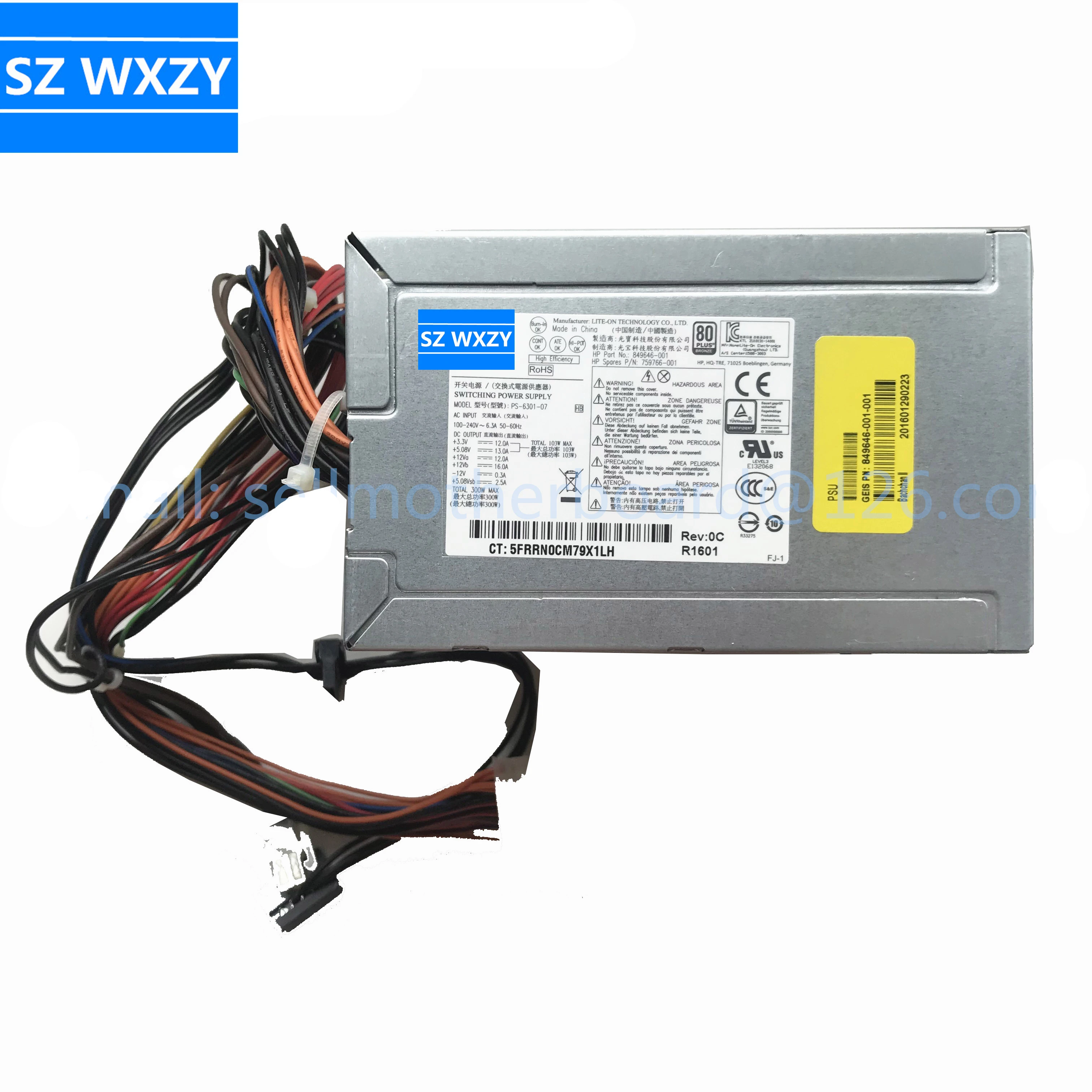 Original For Hp Prodesk G2 300w Power Supply Ps 6301 07 001 001 100 Tested Fast Ship Computer Cables Connectors Aliexpress