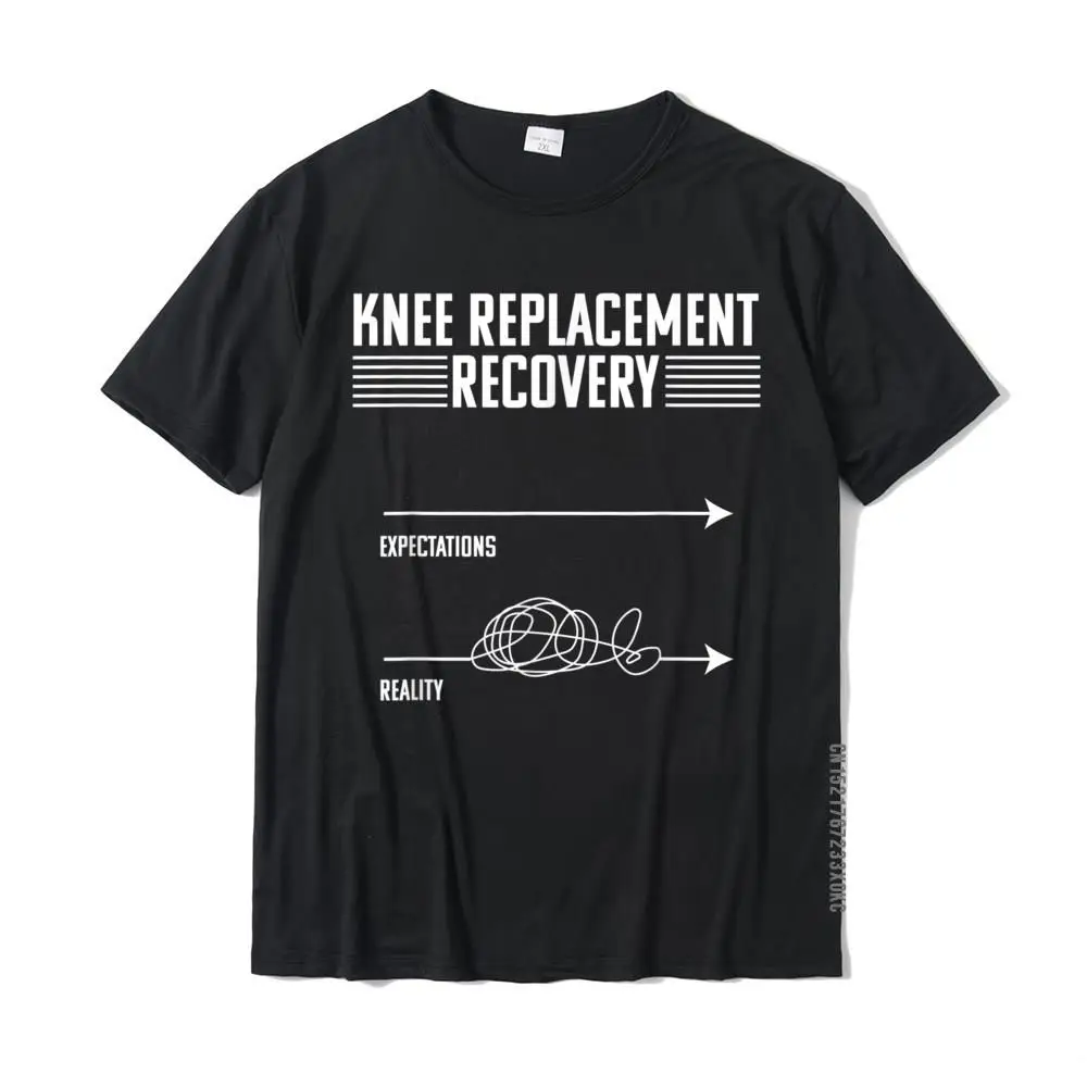 Casual Tshirts Rife O-Neck Birthday Cotton Adult Tops Shirt Summer Short Sleeve T Shirt Free Shipping Knee Replacement Surgery Funny Joint Recovery Gag Gift T-Shirt__MZ22178 black