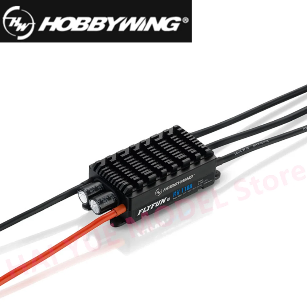 Hobbywing FlyFun V5 110A Speed Controller Brushless ESC 6-14S Lipo with DEO Function HV OPTO SBEC for RC Quadcopter