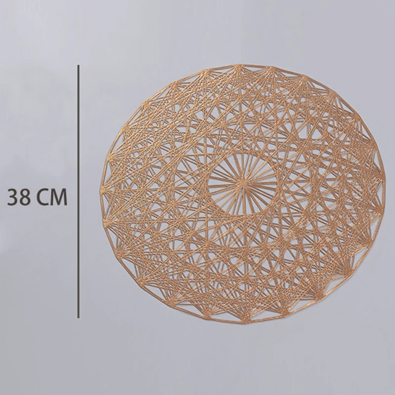 ПВХ круглый протрите чистый стол место коврики дети взрослые Современные Ретро Нескользящие