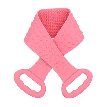

Back Scrubber For Shower Massage Double Sided Bath Towel Bathroom Household Rubbing Soft Silicone Peeling Body Exfoliating