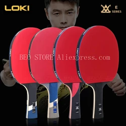 LOKI E Series High Sticky Table Tennis Racket Carbon Blade PingPong Bat Competition Ping Pong Paddle for Fast Attack and Arc