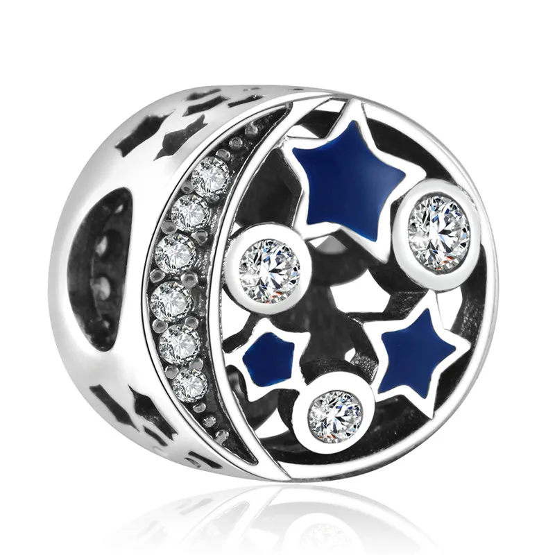 Diy бусины для изготовления ювелирных изделий подходящие амулеты Pandora браслет серебро 925 Европейский металлический W234-326 - Цвет: 325