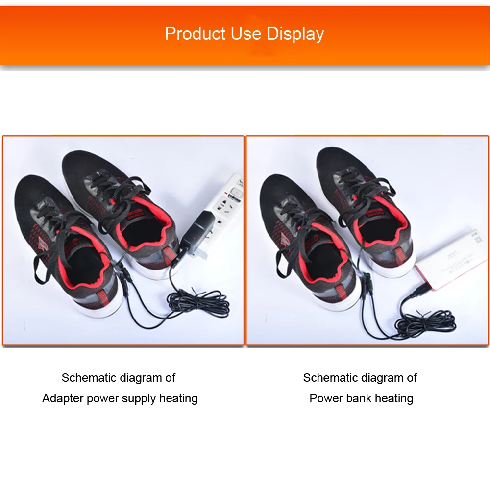 USB-beheizte Schuh-Einlegesohlen, elektrische Fußwärmematte, Fußwärmer, Socken-Einlegematten, Winter-Outdoor-Sport-Heizeinlegesohlen, Winterwärme – Detail 4
