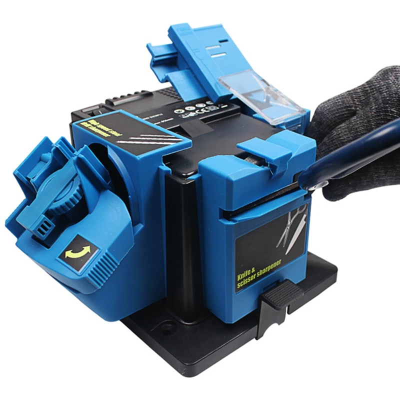 Новая многофункциональная электрическая точилка для ножей с вилкой США, точильный станок, нож и заточка для ножниц, бытовая шлифовальная машина