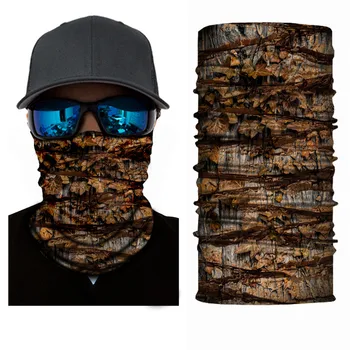 

High-Jump Leaf Hunting Headscarf Face Mask Polyester Dust-proof Bandana Neck Face Mask Cycling Fishing Hiking Terkking Scarf