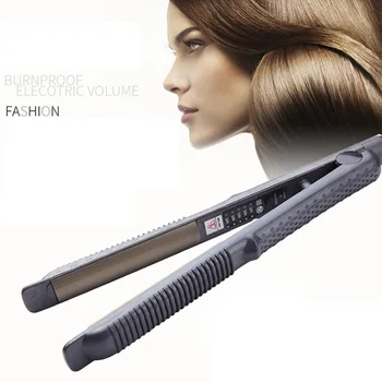 

Professional hair straighteners Temperature Control Titanium Electronic corrugated Crimper Waves Straightening Iron Styling Tool