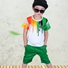 2022 New Summer Boys Clothing Set Casual Hip-hop Stripe Colorful T-Shirt + Pants 2Pcs Suit Kindergarten Performance Kids Clothes ► Photo 3/6