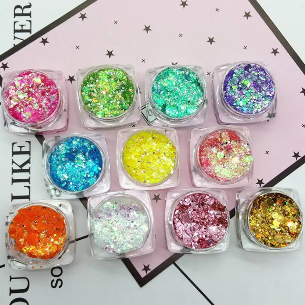 

Mermaid Girl Series Fish Scale Powder High Gloss Sequins Glitter Flashes Stage Performance Cos Nail Sequins