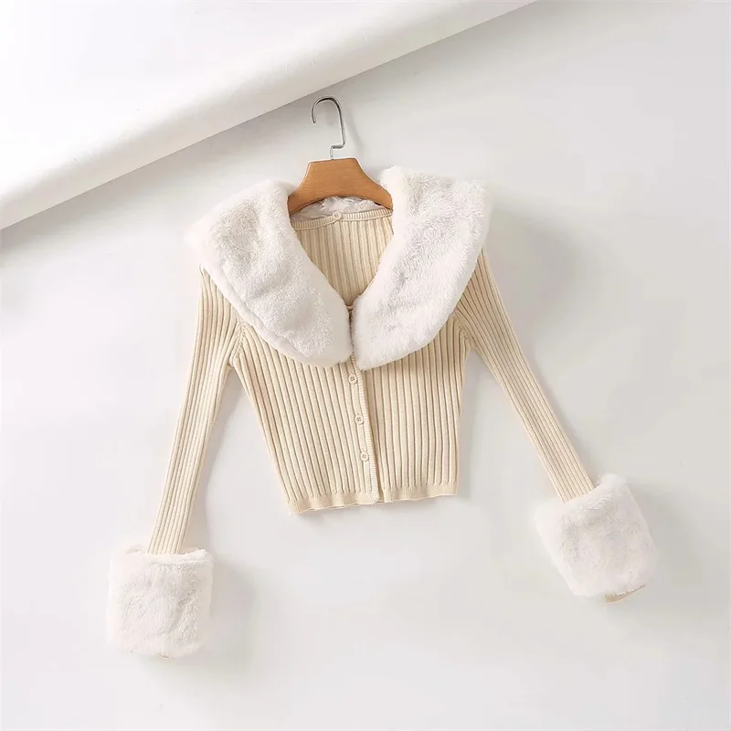 トップス Fur Knitted Cardigan Hc13f888551cc49ba93356c6c119db
