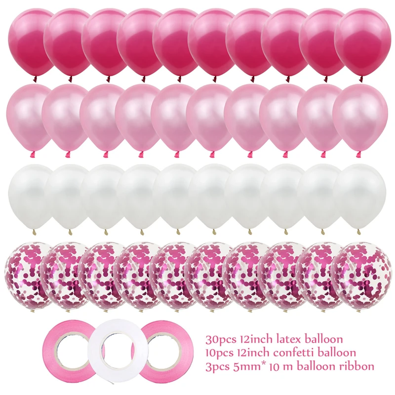 

40pcs/set Wedding Decoration Latex Balloons Rose Gold Confetti Helium Balloon Birthday Party Supplies Baby Shower Globes