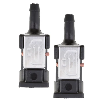 

2pcs 1/4 inch 6mm Fuel Line Hose Adapter Fitting Pipe Connector for Yamaha Fuel Tank Connection (Black)