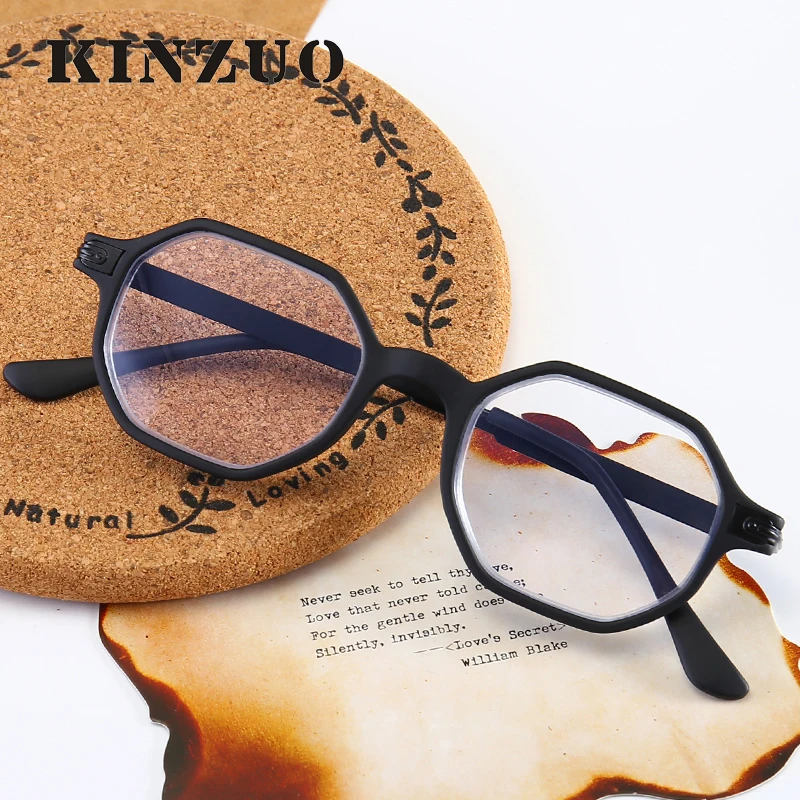 KINZUO с защитой от УФ-излучения, очки для чтения, нестандартная оправа смолы рецептурные линзы для очков+ 1,0+ 1,5+ 2,0+ 2,5+ 3,0+ 3,5 18903