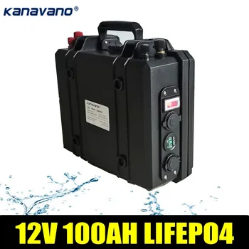 شراء12 فولت 100 أمبير دورة عميقة LiFePO4 بطارية حزمة BMS المدمج في ل عربة جولف EV RV الشمسية بطارية لتخزين الطاقة