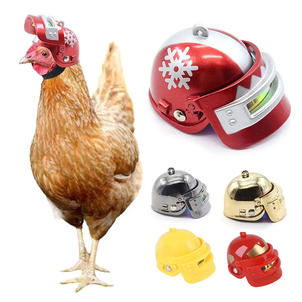 

1 Pcs Pet Helmet Funny Chicken Helmet Head Protection Compact Chicken Hen Hard Hat Bird Head Helmet Pet Supplies