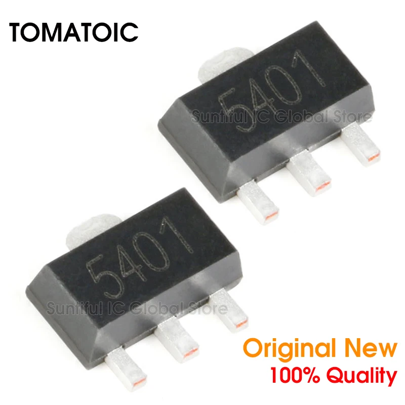 10 шт. CXT5401 SOT89 5401 SOT 89 PNP SMD транзистор 150В/0.5A|Аксессуары для аудиосистем| |