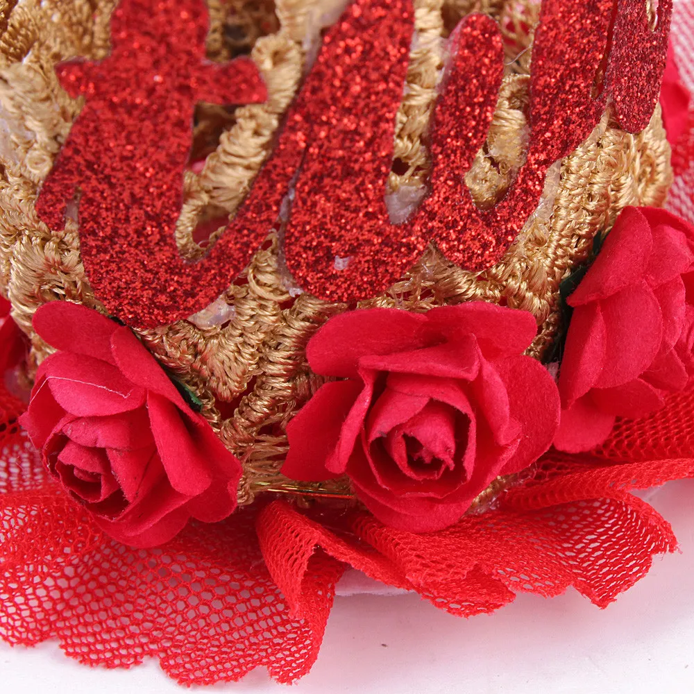 Newborn Crown Headband Princess Crown lace flower headband Baby Girls Hair Band Children Photo Props Hair Accessories