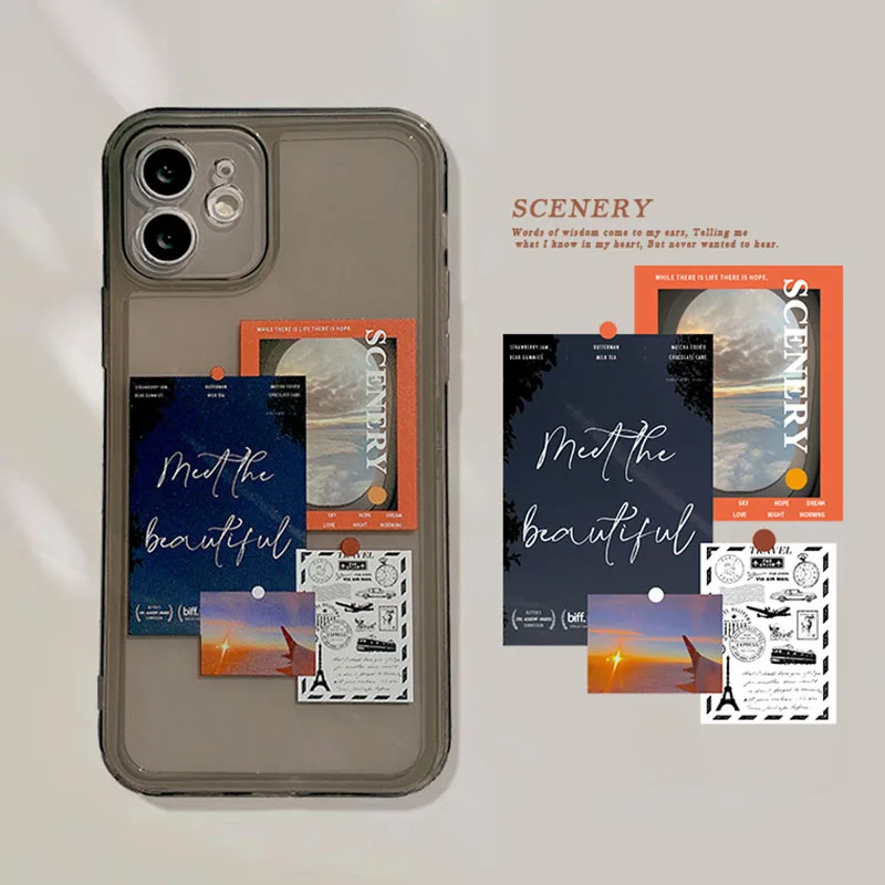 Ik55 Custodia Per Telefono Con Etichetta Letteraria Retrò Per Iphone 11 Pro 11 Pro Max Per Iphone 12 12 Pro Max Iphone X Xr Xs Shell Antigoccia