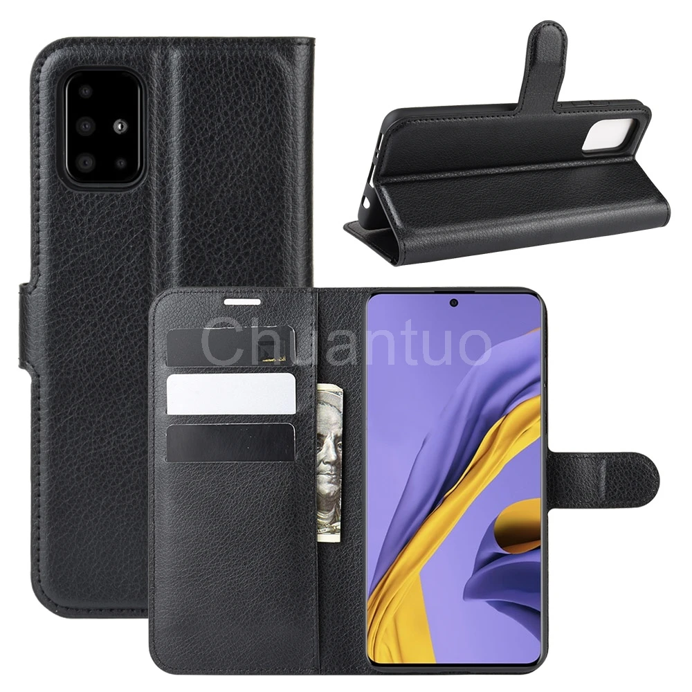 Модный чехол-бумажник из искусственной кожи для Samsung Galaxy A51 защитный чехол-книжка