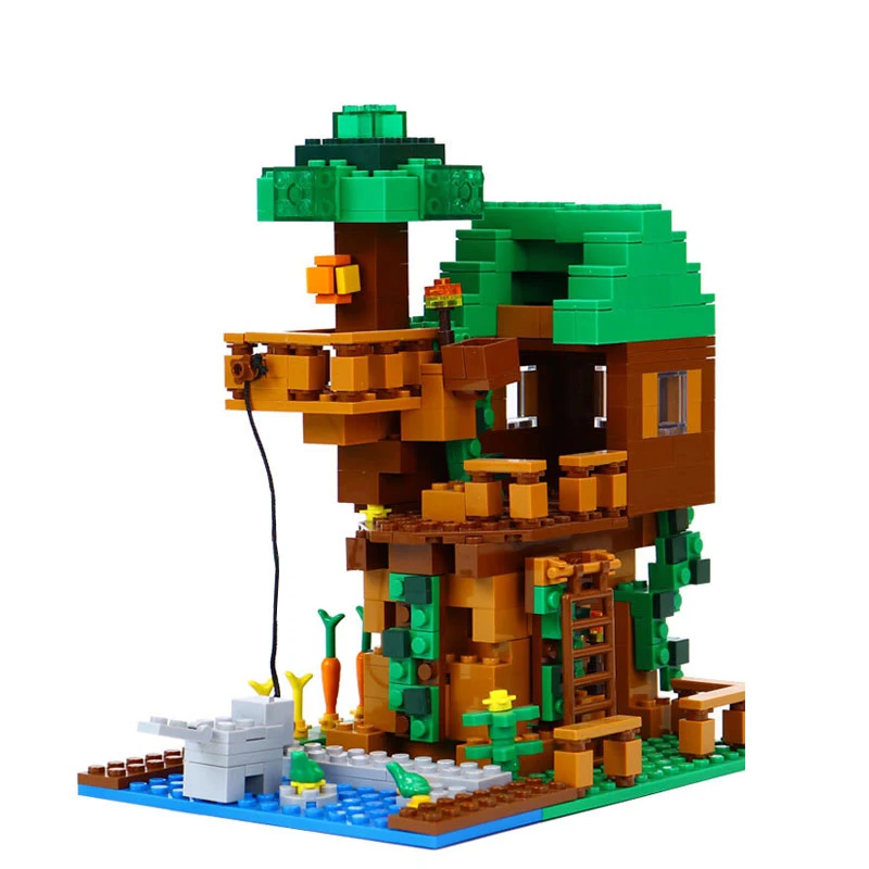 

406pcs My World Toys Series Compatible With 21125 MOC Tree House Set Building Blocks Bricks Assembly Christmas Gift Kids Toys