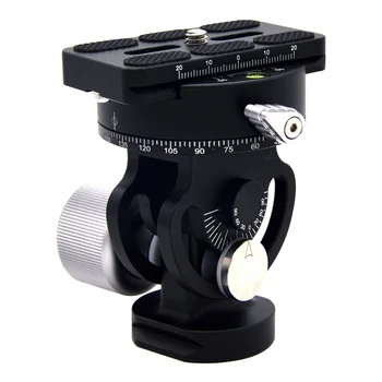 

1 Pc 2 Way Photography Tripod Head Quick Release Plate Tilt Bird Watching Panoramic Head Pan Replacement for Sirui L10 RRS MH-02