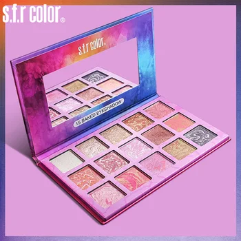 

Givenone 15 Color Eyeshadow Palette Beautiful Two-Color Gradient Stripe Powder Shadow Waterproof Shimmer Easy To Wear Eye Makeup