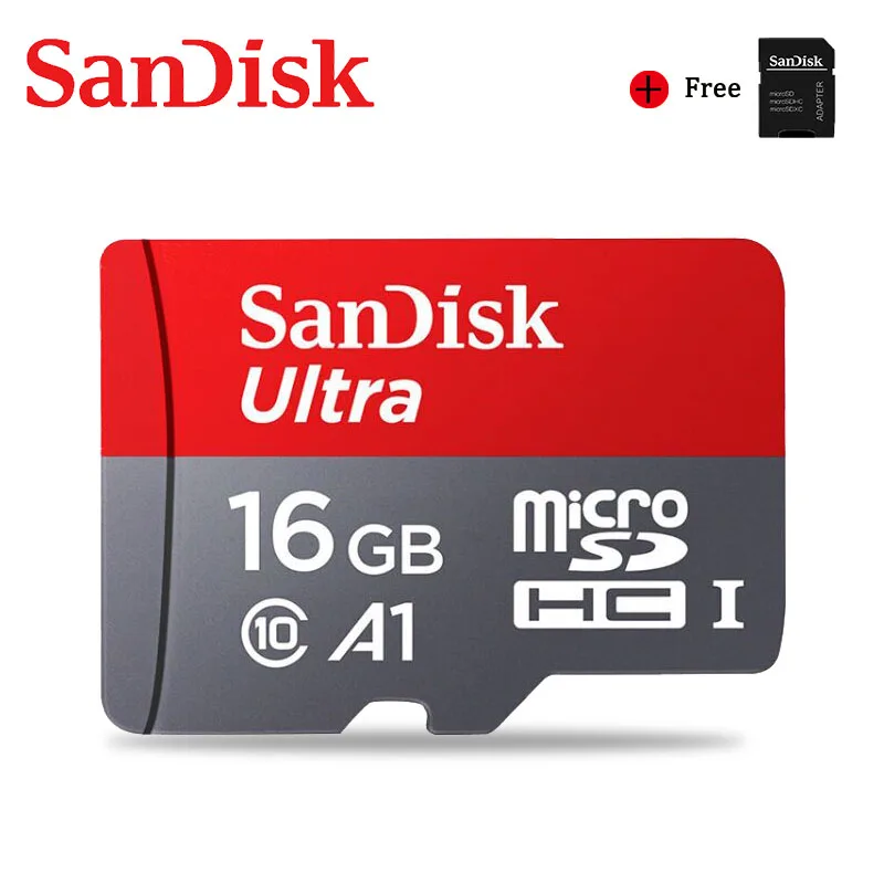 Двойной Флеш-накопитель SanDisk Memory Card 256 ГБ 200 ГБ 128 Гб 64 Гб 98 МБ/с. микро sd карты Class10 32 Гб оперативной памяти, 16 Гб встроенной памяти, флеш-карта памяти Microsd карты памяти sd карты для мобильного телефона - Емкость: 16GB Adp